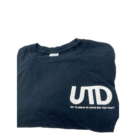 UTD Black Graphic Tee By Gildan Ultra Cotton Mens S 45f - Picture 2 of 4